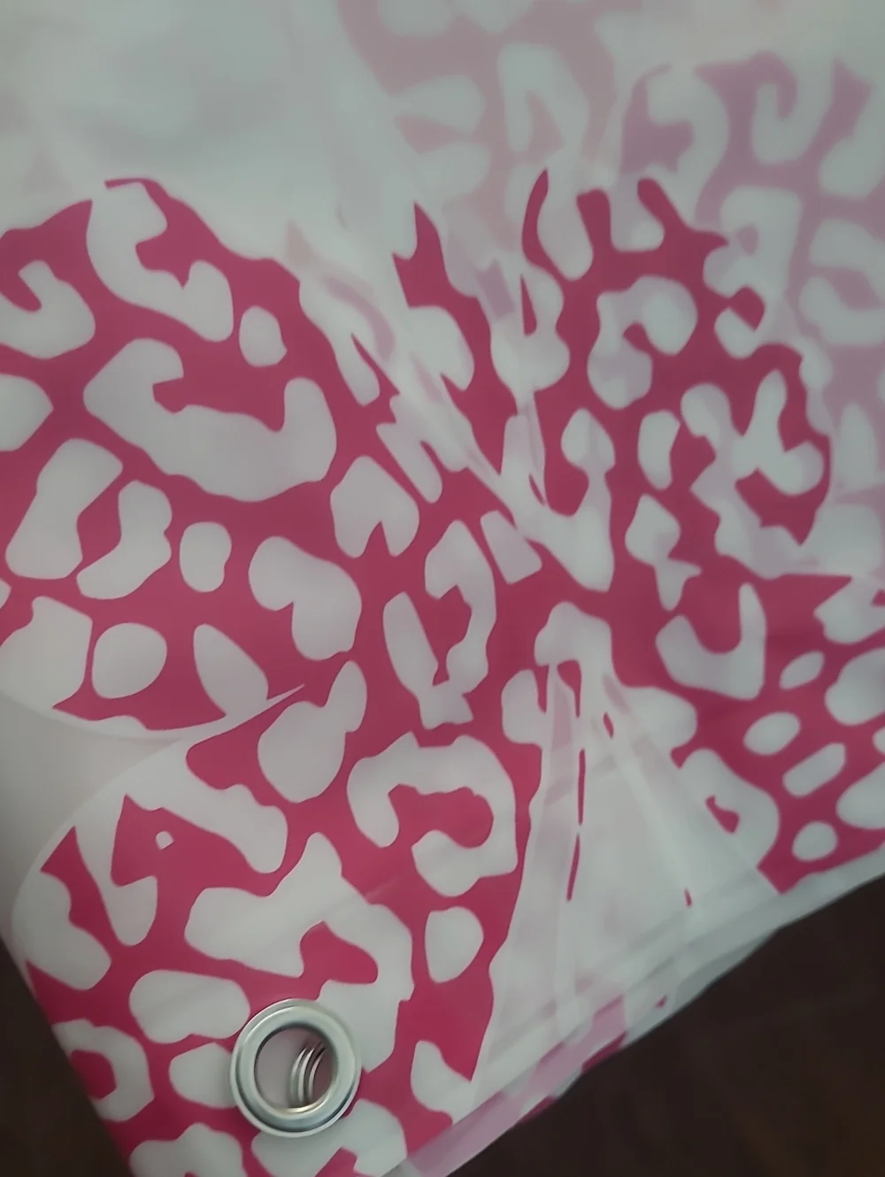 Juicy Couture Pink and White Butterfly Shower Curtain